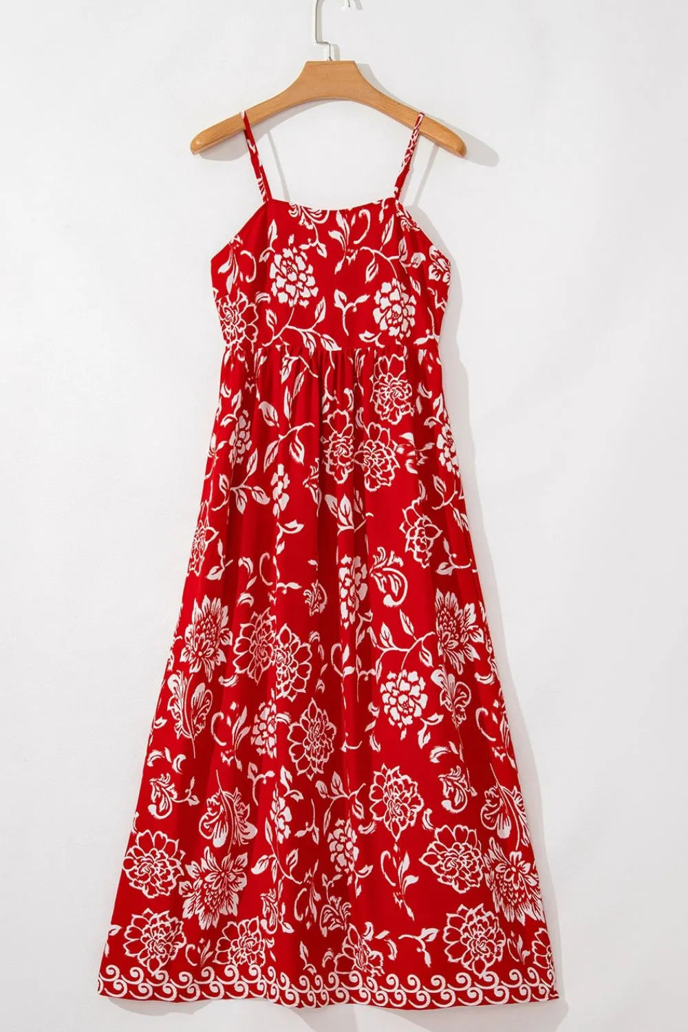 Floral Printed Spaghetti Strap Empire Waist Maxi Dress 9b81f4d6-d2b9-46e3-9e11-6f07de6d4f66-Max-Origin