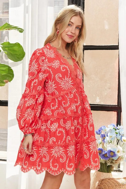 ADORA Puff Sleeve Floral Dress 9c50062256dd4c5f8b509731f45cf747-Max-Origin