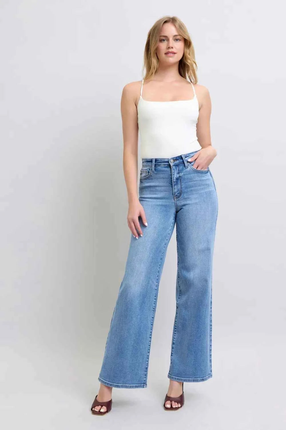 Judy Blue Full Size Wide Leg Jeans with Pockets 9d5065ac-d443-4fea-9817-bf642b3ada99-Max