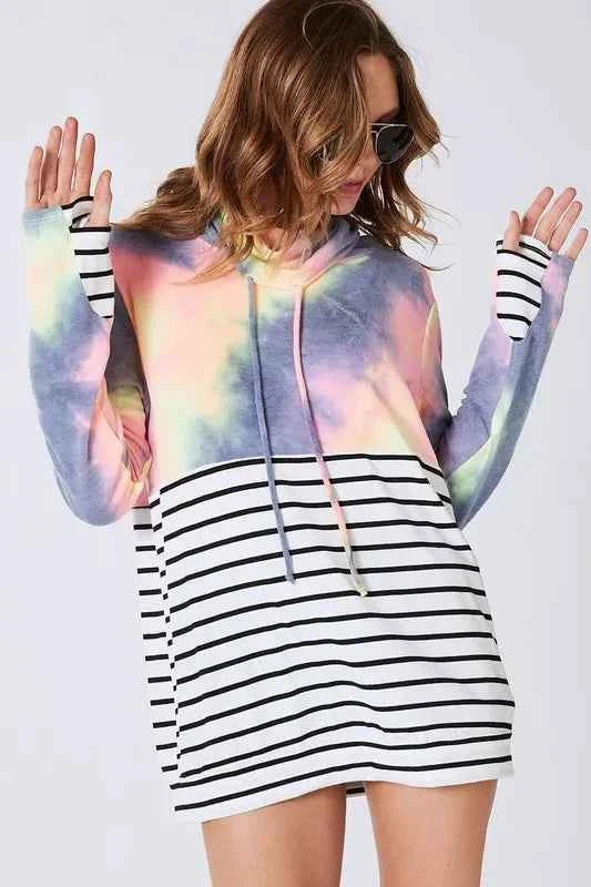 BiBi Tie Dye French Terry Cowl Neck Top CHARCOAL TIEDYE 9eb4ae2899a84c51810fac9cd7d0294f-Max-Origin