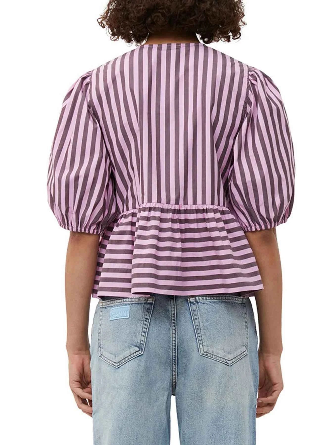 Puff Sleeve Bow Tie Blouse 9f208308919b4df18363bd5b3c18046a-Max-Origin