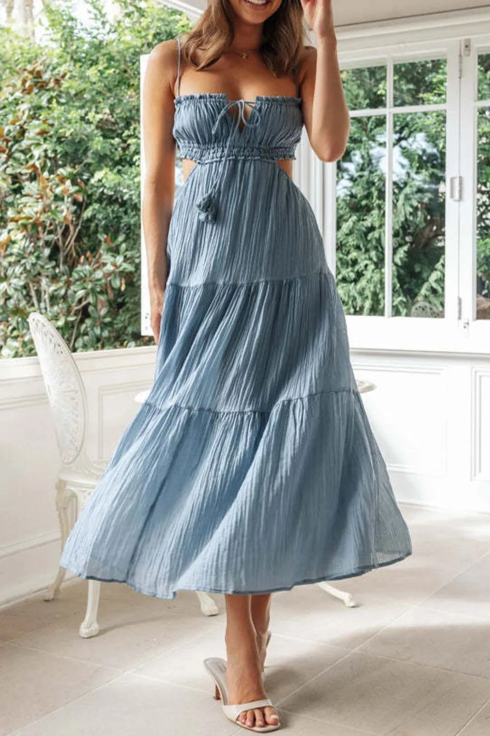 Cutout Square Neck Midi Cami Dress Light Blue 9f4d1ffb-a2dc-4b52-bf52-460ad61e396d-Max-Origin