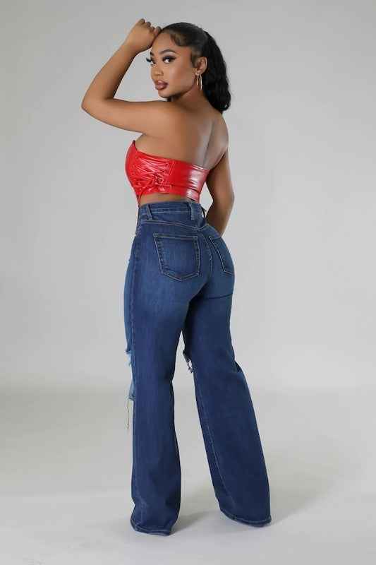 Jade Wide leg Jean Dark Wash 9f71bbef-1ddf-46ef-9037-02d5c86402c3