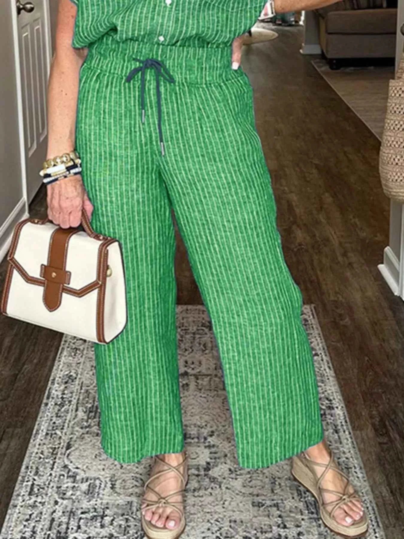 Full Size Striped Button-Up Shirt and Wide Leg Pants Casual Set Plus Size a20d71c3-b8cd-424c-8abd-f663bda22896-Max-Origin
