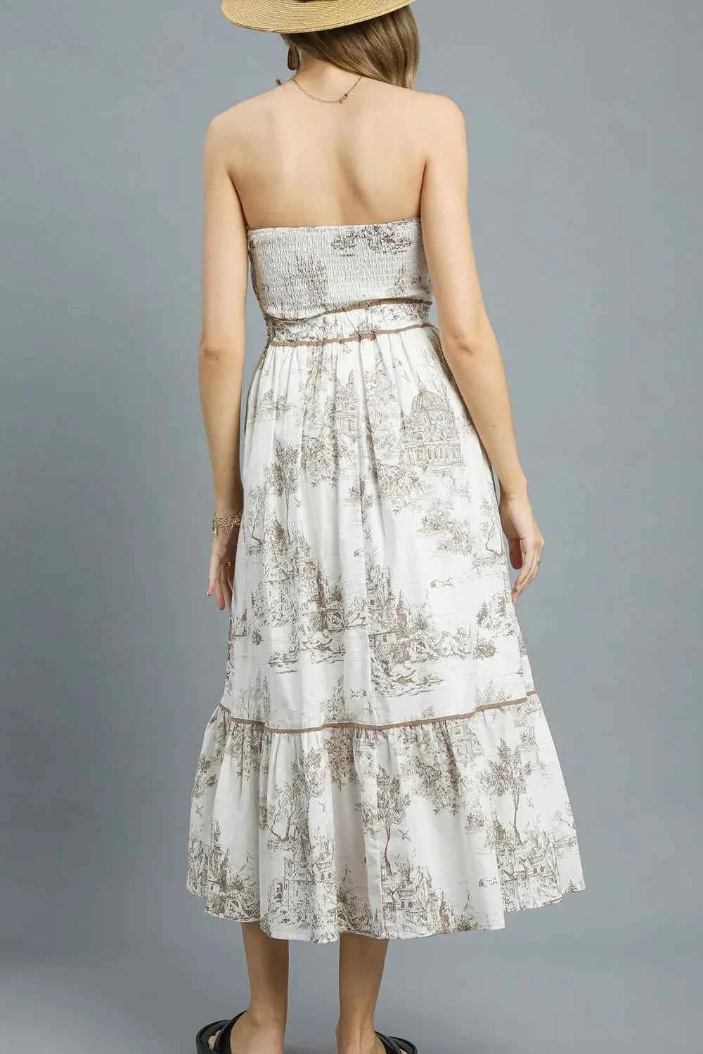 Umgee Printed Tiered Tube Midi Dress a2456178-e8c8-4d96-98b0-30348cd6d76d-Max-Origin