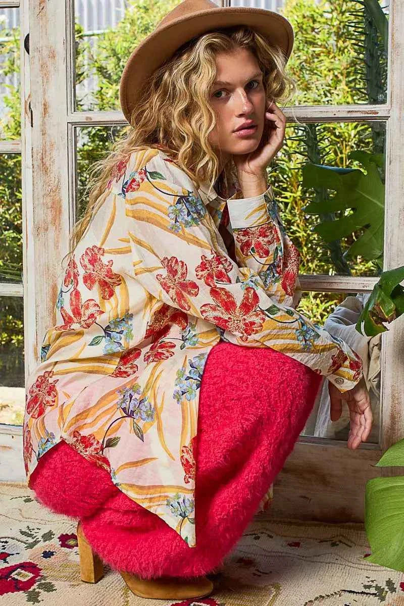 POL Floral Print Button Down Long Sleeve Shirt a2cf19a9-2e71-4b53-a550-bdc2e2eb18dd-Max-Origin