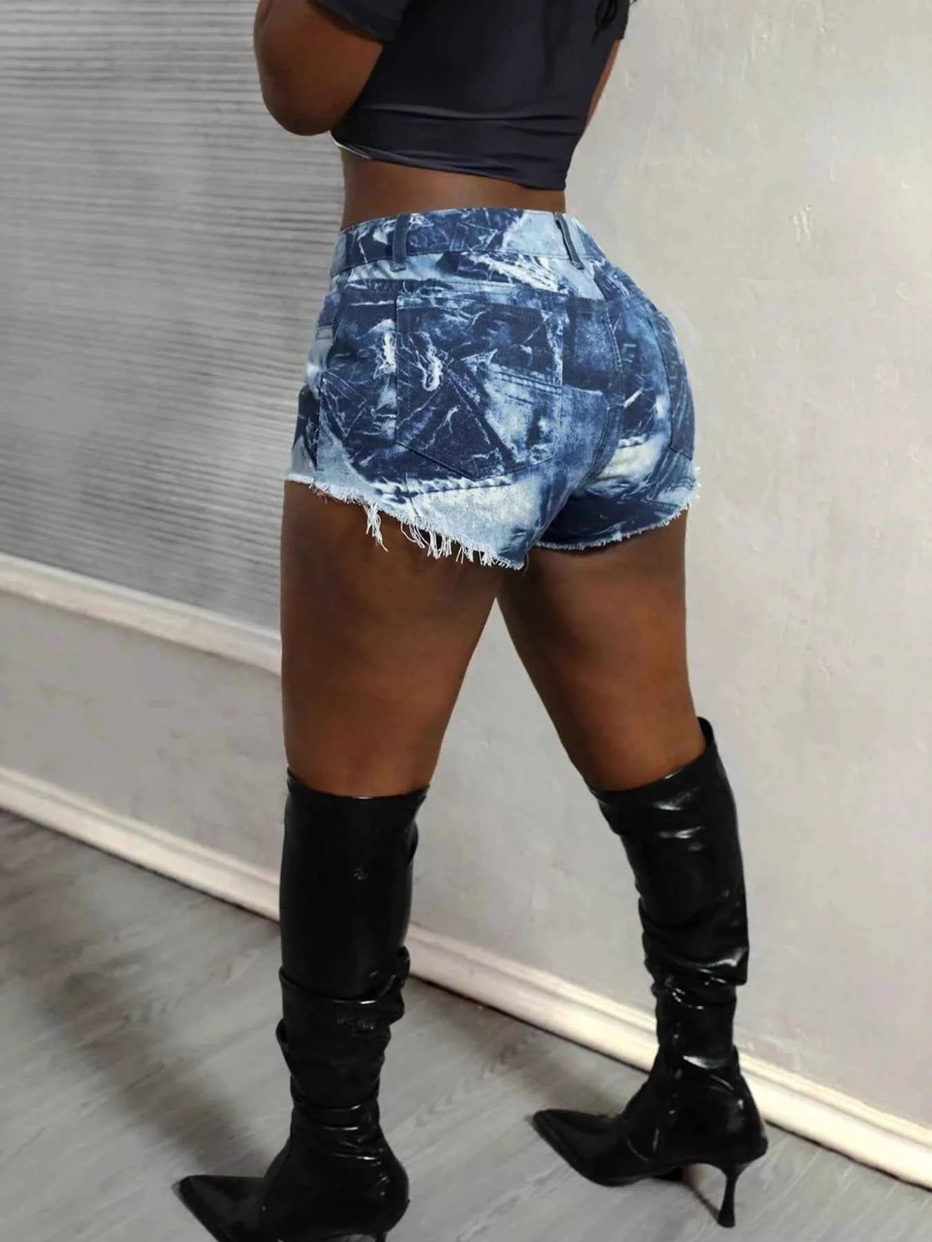 Raw Hem Denim Shorts a43e8acc7cb542268b08055cb1d9b6df-Max-Origin
