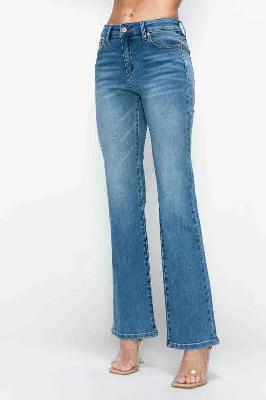 bytos Full Size Cat's Whiskers Mid Rise Bootcut Jeans a472b593-da17-4058-8807-1d09732eed90-Max