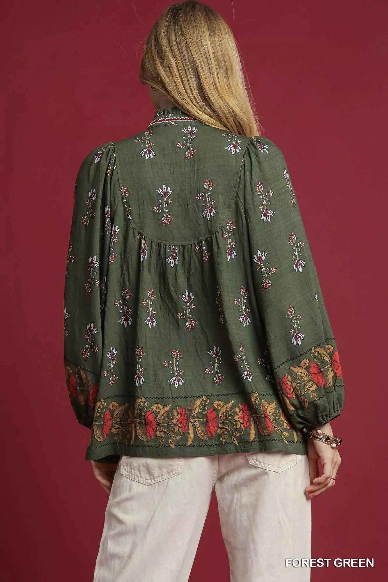 Umgee Floral Boho Peasant Blouse a47a3977-4c13-4837-b1c6-bb5ddfc80f2e-Max-Origin