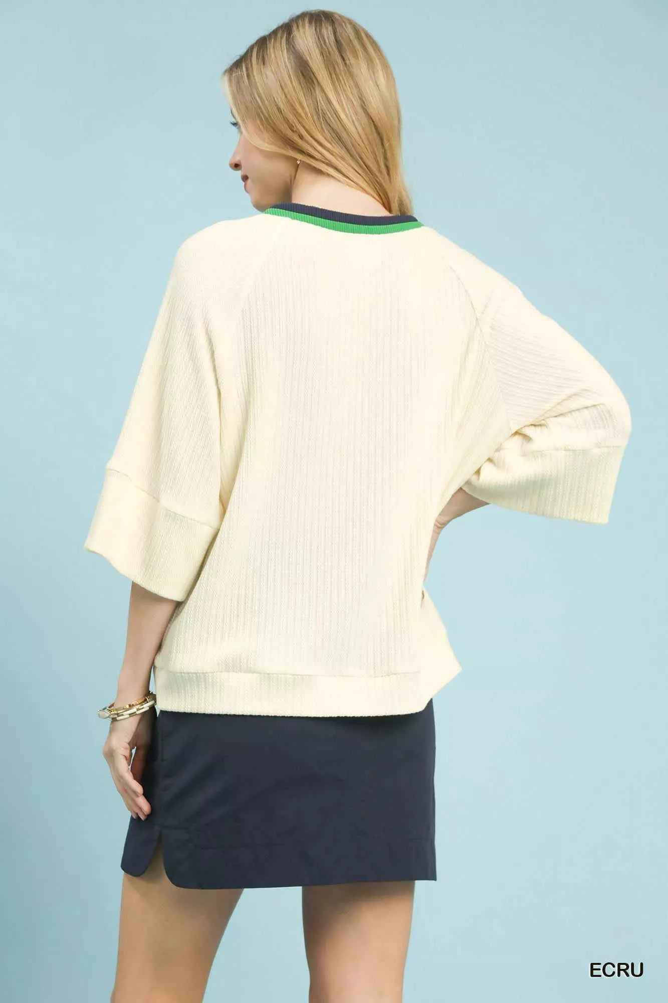 Umgee Ribbed Knit Top with Contrast Trim a4af3819-c848-4d15-a0ad-a2d0ee03cb71-Max-Origin