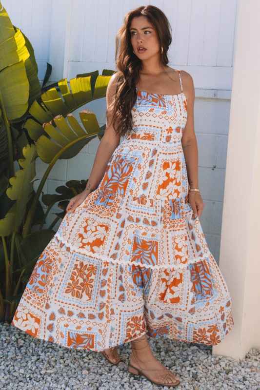 Zora Ricrac Trim Spaghetti Straps Maxi Dress a4e9942d-0473-47c3-96eb-7bd92a12e42f