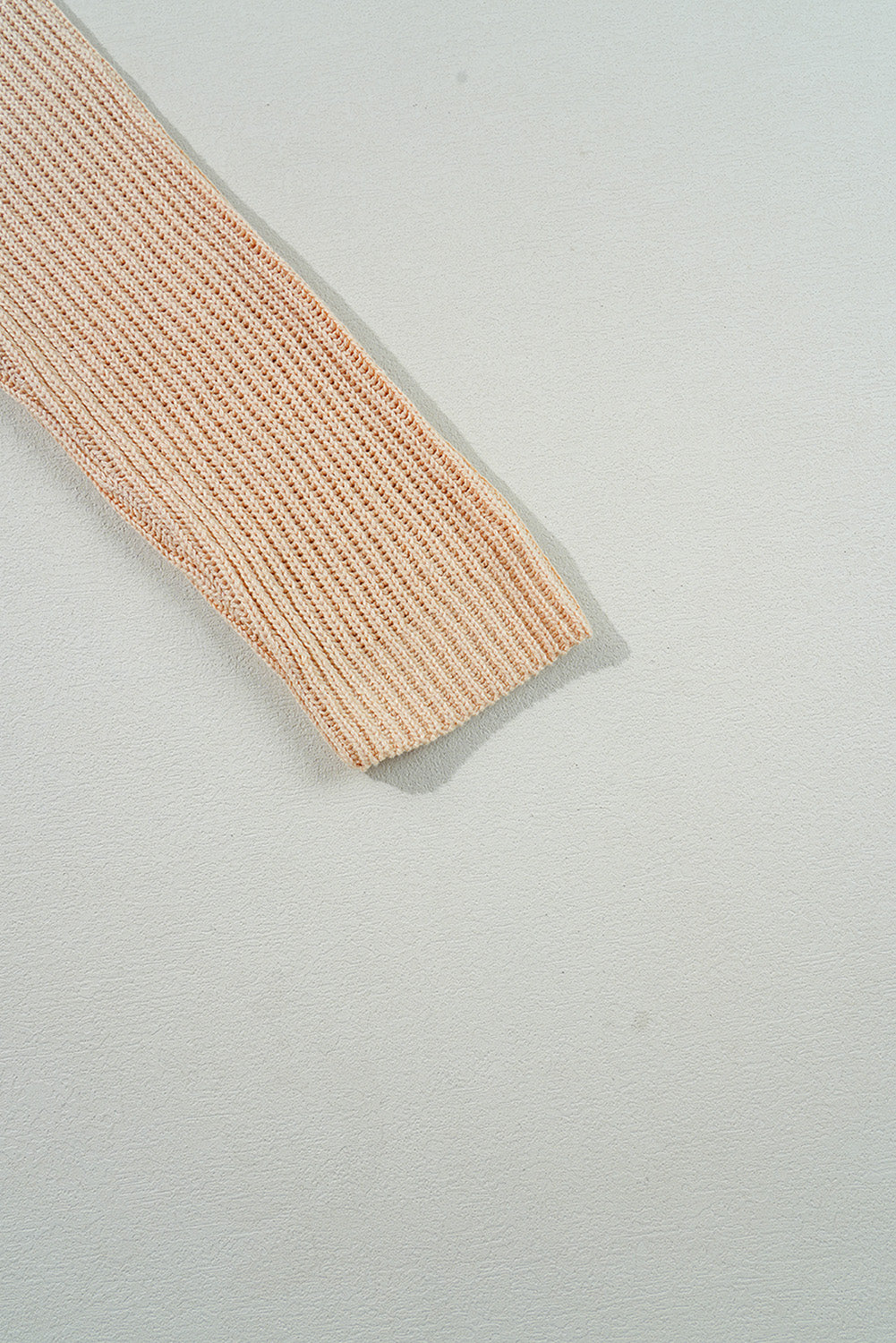 Apricot Plain Side Slits Oversized Sweater a53bffea0f98d3f5