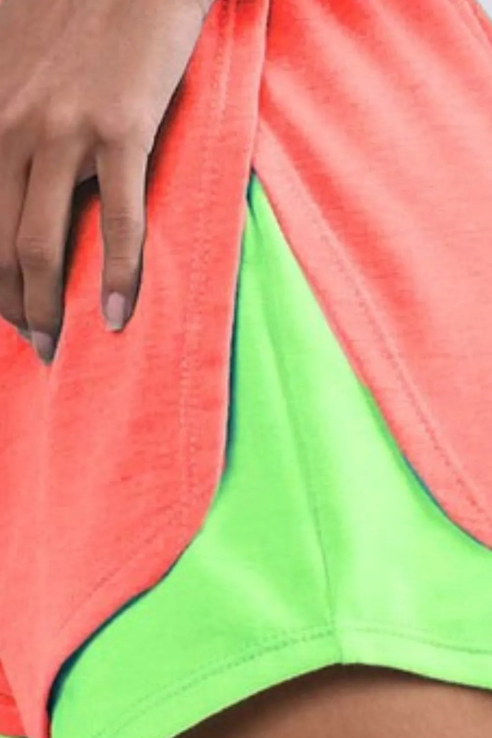 BiBi French Terry Knit Color Block with Sid Slit Shorts a578101f-2f9b-4b9b-9ea6-dd2409a9446e-Max-Origin