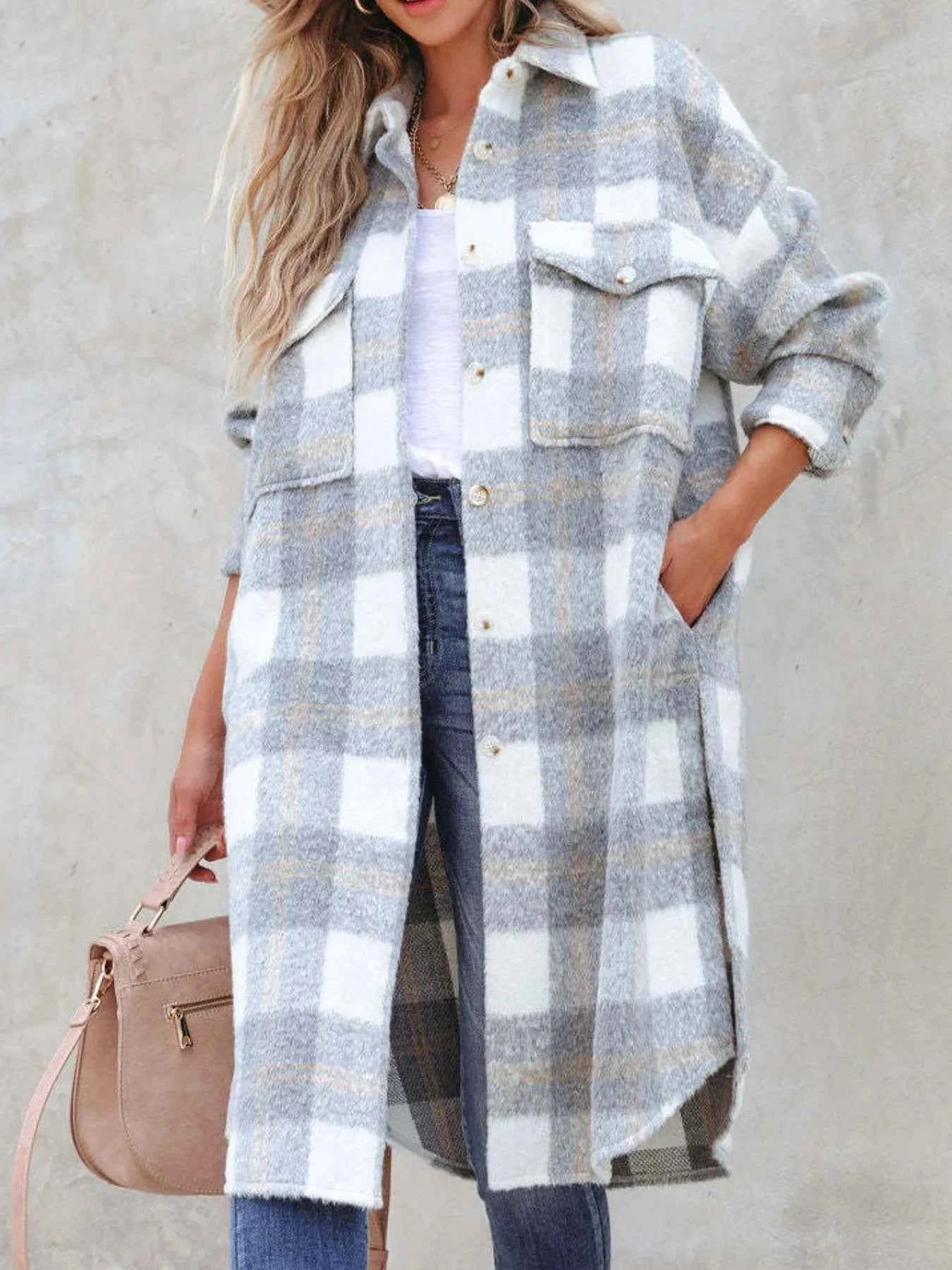 Oversized Plaid Button Up Longline Jacket a5a0eadf-6951-4625-b749-4d33efe8cfd0-Max-Origin
