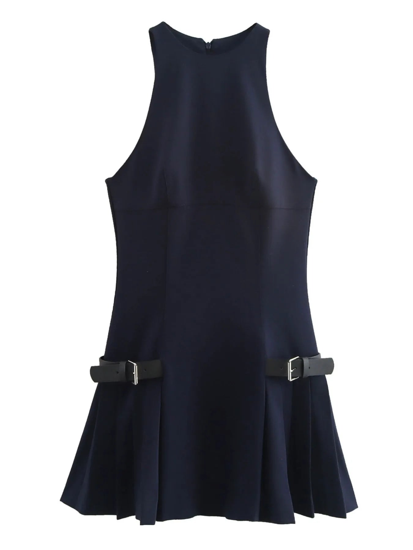 Sleeveless Halter Neck Mini Dress a5bfa23c-400e-4f3d-b7b8-0a73457ebfe9-Max-Origin