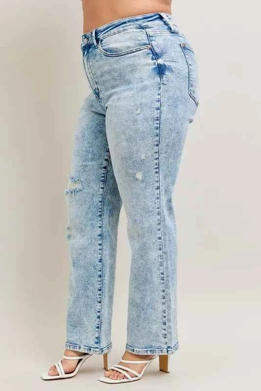 Judy Blue Full Size Hw Mineral Wash Destroy 90's Straight Jeans Plus Size a62dbbfb-d47a-4067-8422-b06866423f15-Max-Origin