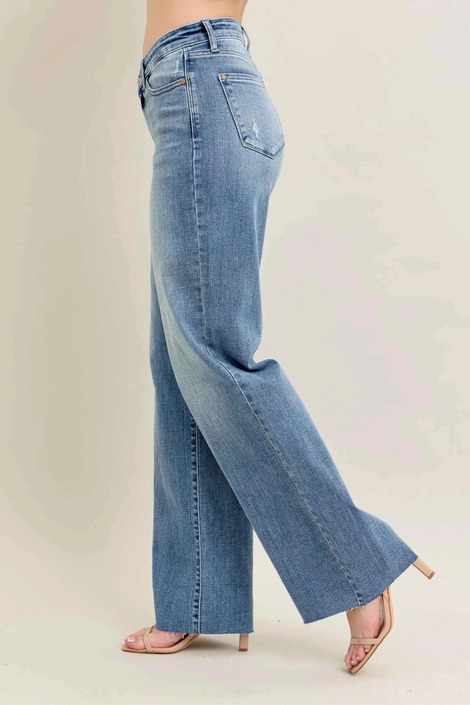 Judy Blue Full Size V - Front Baggy Jeans Plus Size a684f46c70d342c7861967a6f1eb5ee1-Max-Origin