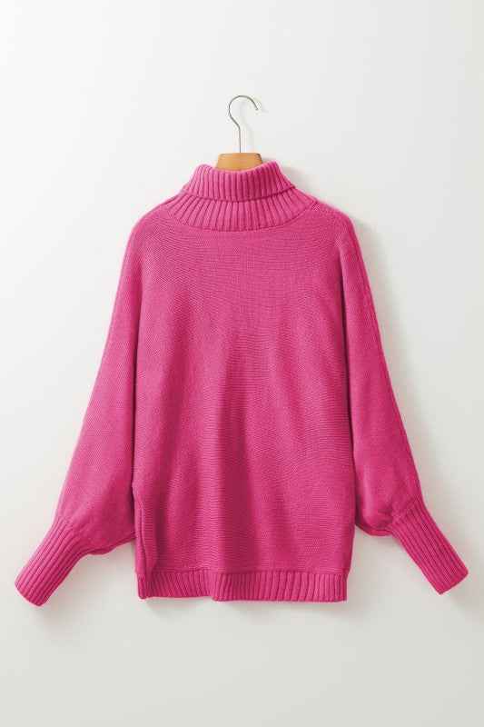 Christmas Merry Embroidered Puff Sleeve Turtleneck a6aca043-2bad-4b70-bce0-3c330fb98a8c