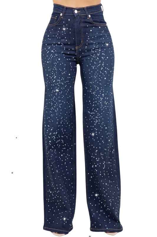 Olivia Rhinestone Wide Leg Jean a730bac7-87f3-4287-b5bb-97d7e733bc5e