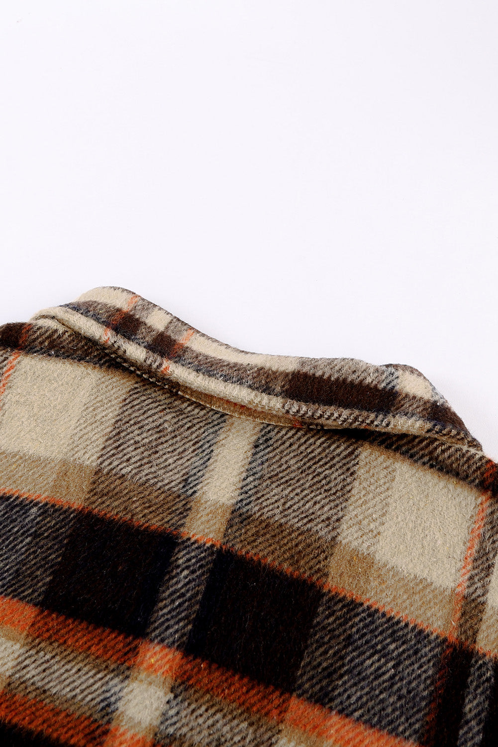 Red Plaid Button Front Pocket Shirt Shacket aa513a755667aa94