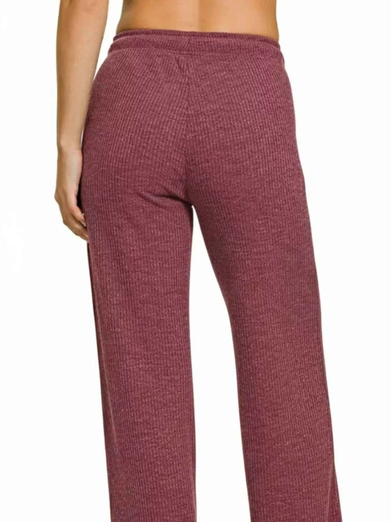 Zenana Ribbed Drawstring Lounge Pants aacbe218-cdfc-4765-b0fe-b4d878efa9a8-Max-Origin