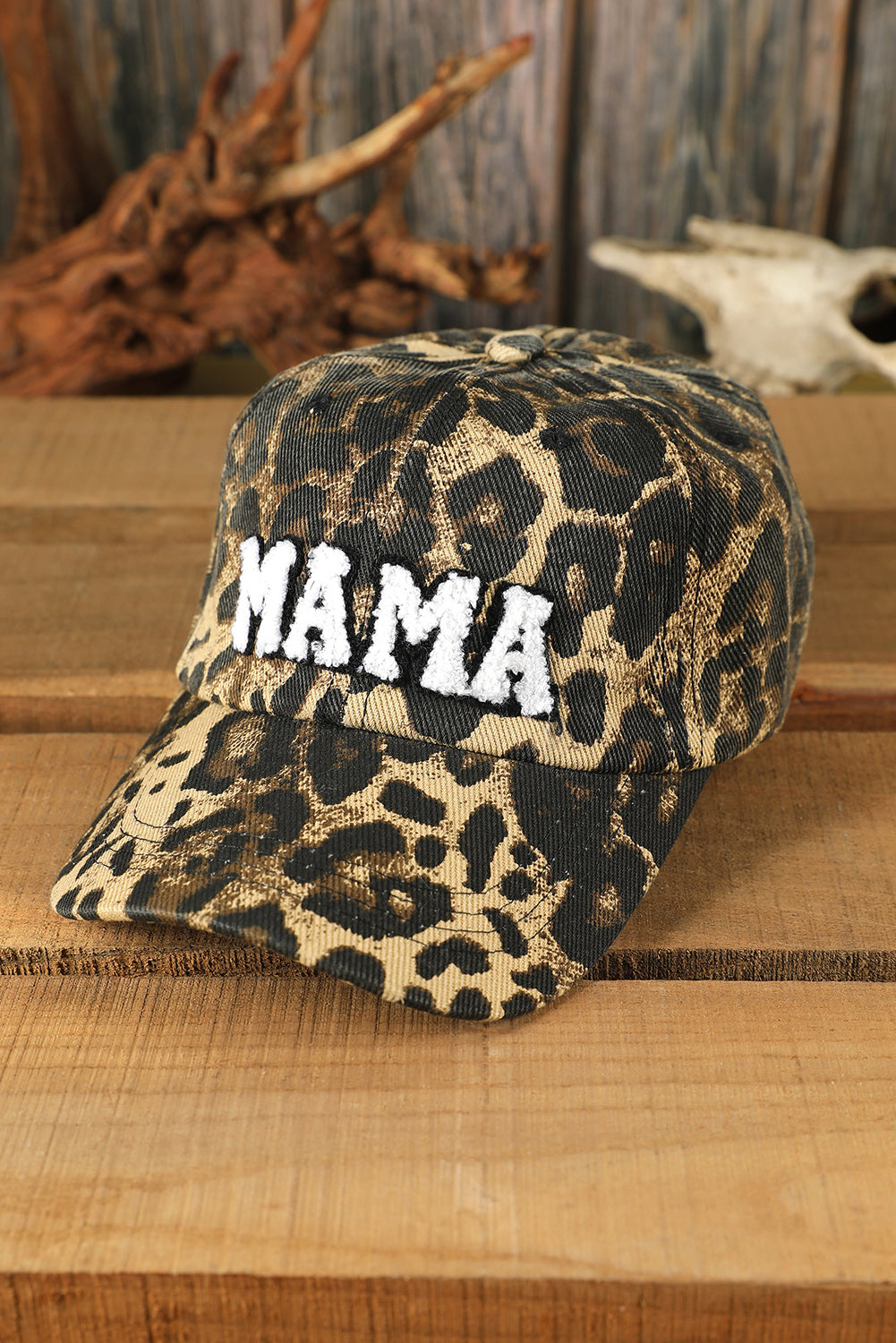 Leopard MAMA Letter Embroidered Baseball Cap ac130496bb03a6ab