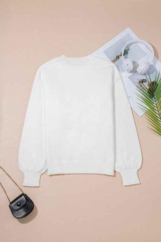 Western Tinsel Boots Crew Neck Sweater ace8254d-cd9a-4b1b-88c3-51893300f8b1