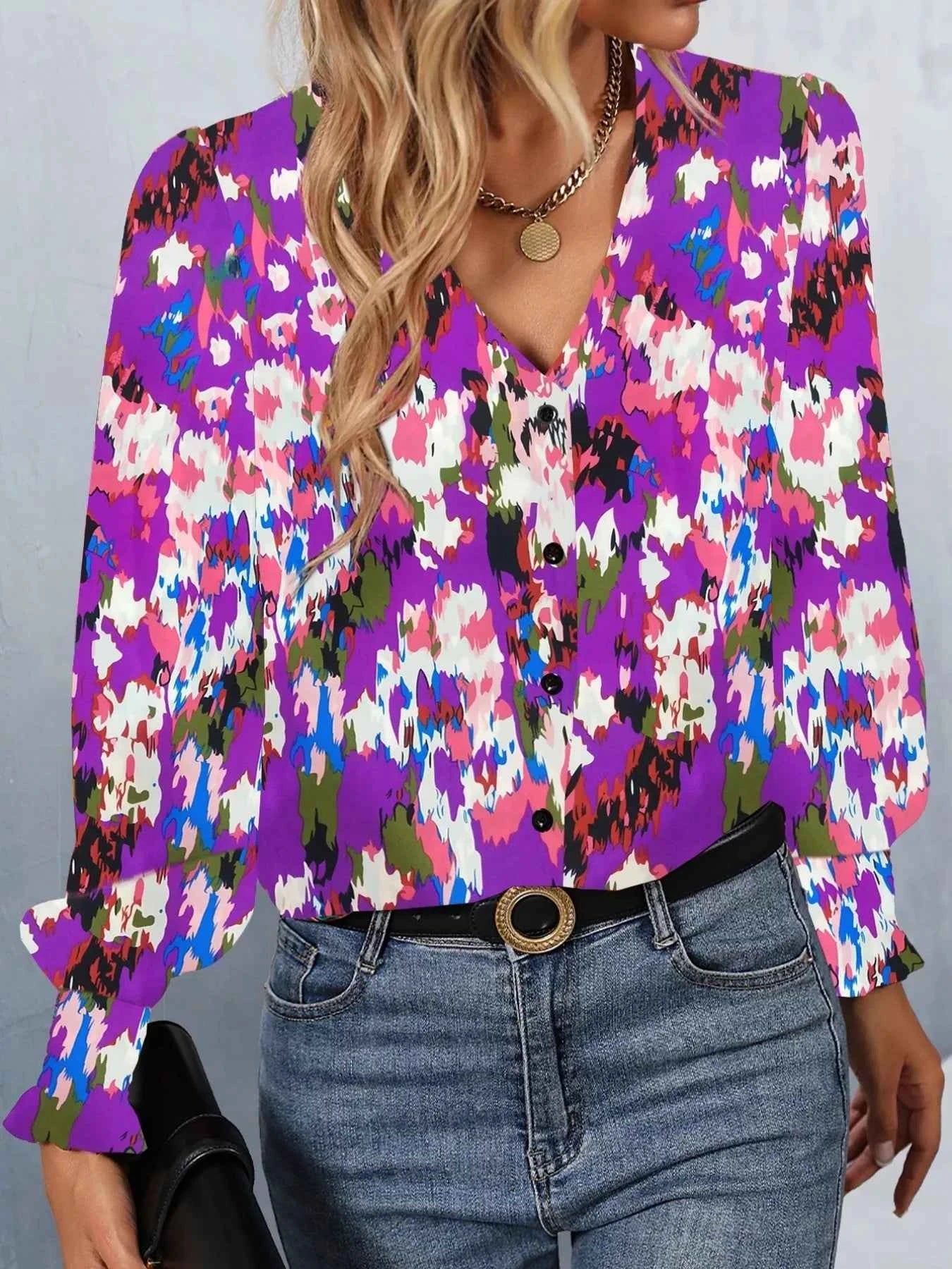 Printed Button Up Long Sleeve Shirt af634dd4-f4c8-4d13-a362-ef71f1926a46-Max-Origin