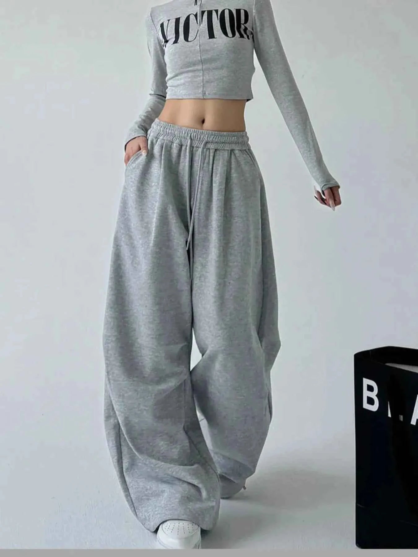 Oversized Wide Leg Drawstring Pants b18a29d8b5b0409995167510011d1a3e-Max-Origin