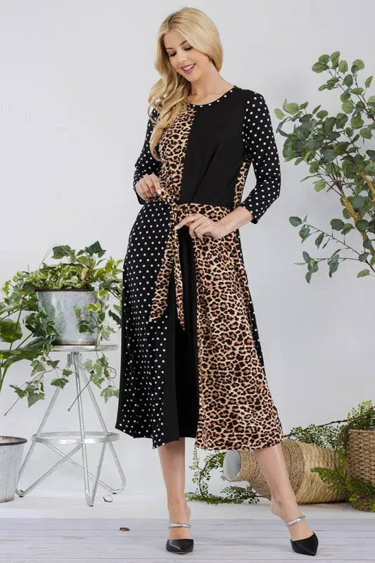 Celeste Full Size Multi Pattern Front Tie Midi Dress Plus Size Leopard b1ef3751-ee0c-44cf-8c00-b3980648319c-Max