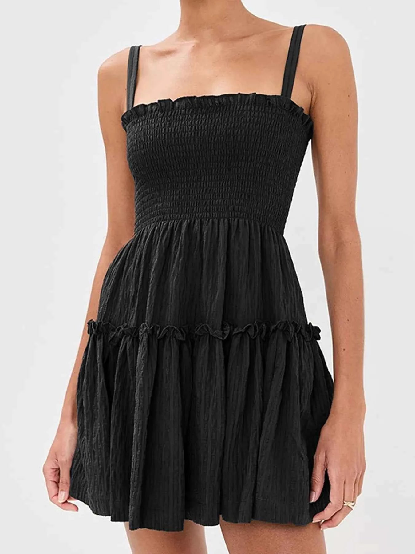 Smocked Frill Cami Mini Dress b35f074c2f8f4613b276d3e429cfe22e-Max-Origin