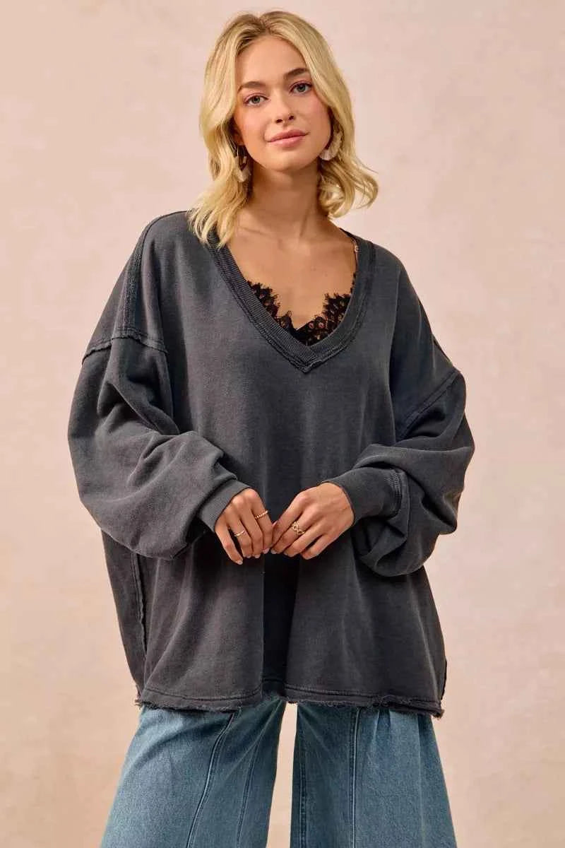 BiBi Mineral Washed French Terry Oversized Sweatshirt b3b91c7efcc744cd99d1f3fa9c281cec-Max-Origin