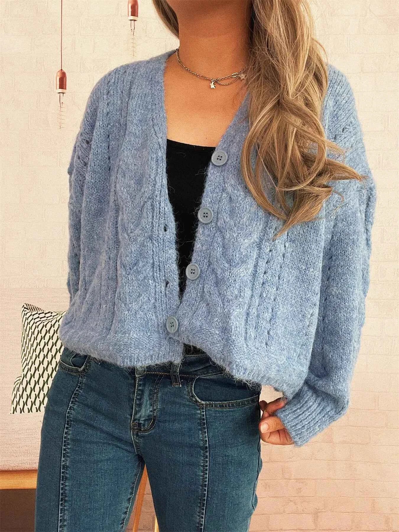 Cable Knit Button-Up Cardigan b3d4eed0d5c4462e886919b4fba98bc6-Max-Origin