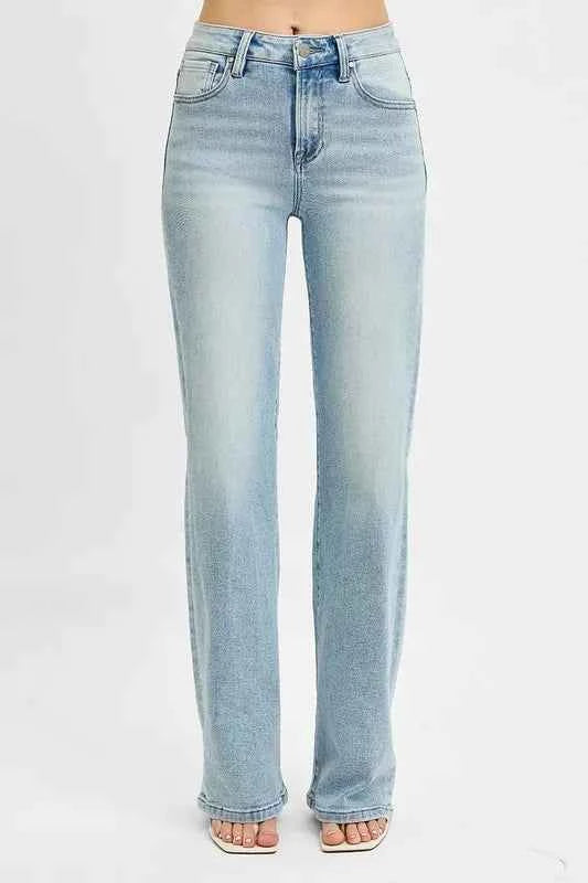 RISEN High Rise Wide Leg 90's Jeans b43895c7bdc7453b96876b02050d07fe-Max-Origin