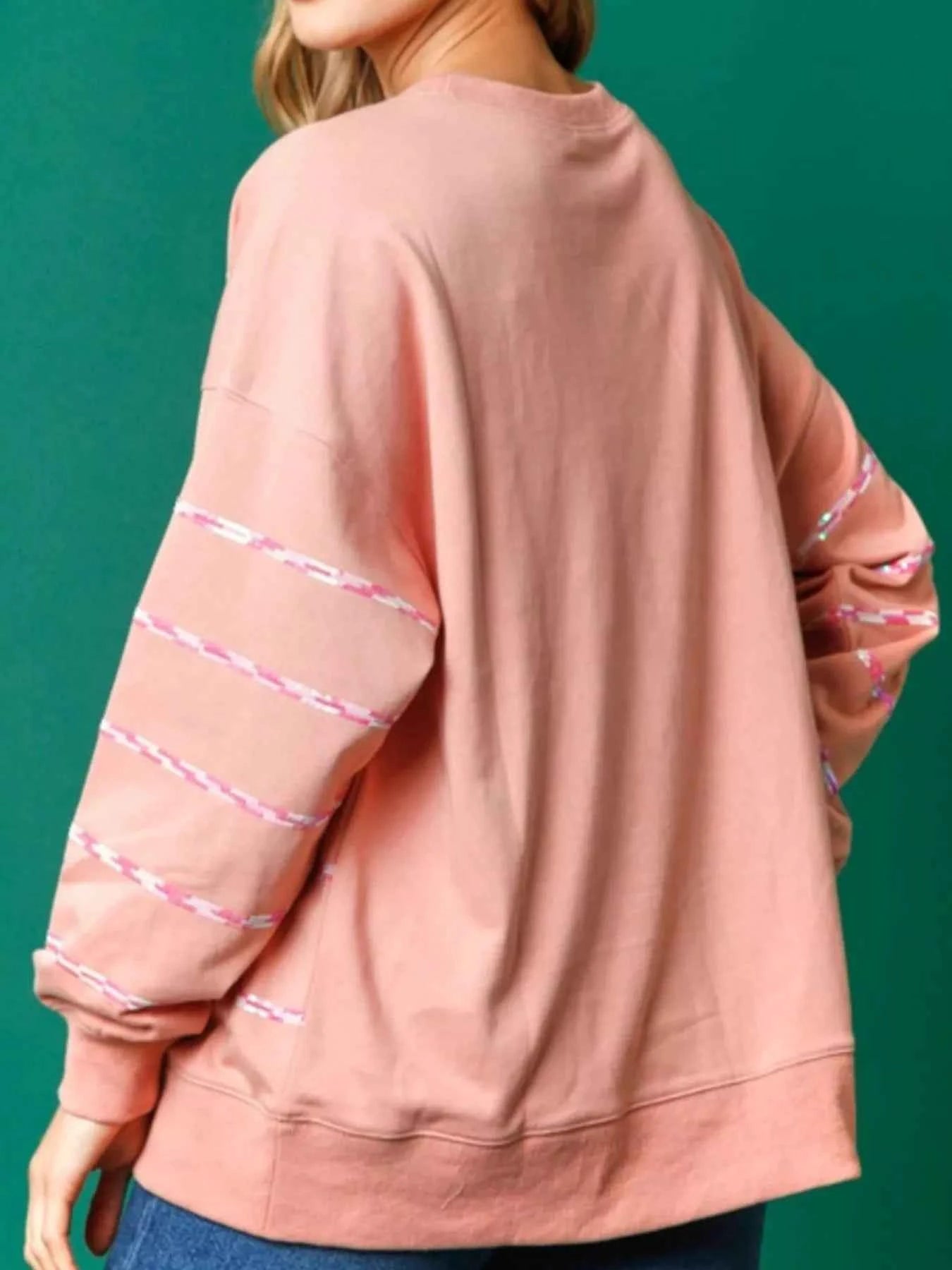 Christmas Santa Striped Long Sleeve Sweatshirt b43b6dda-d1f9-4b16-961a-7cd97d96ee8a-Max-Origin