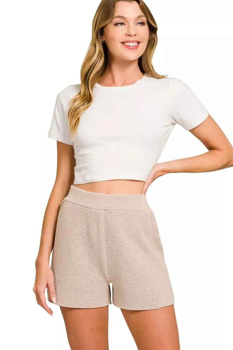 Zenana Round Neck Knit Top and Shorts Sweater Set b4890d41450646f6a75f2db383424704-Max-Origin