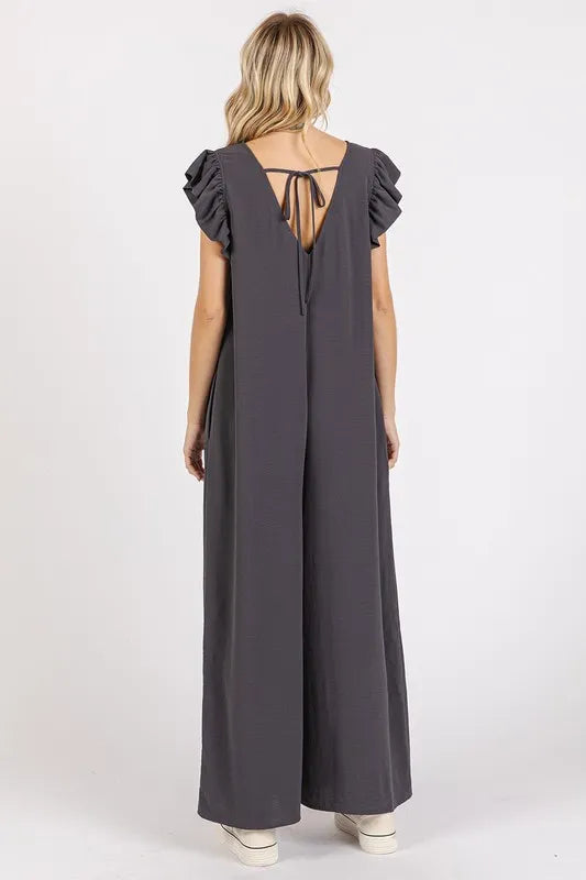 Mittoshop V-Neck Ruffled Cap Sleeve Wide Leg Jumpsuit b584bdce-9829-40b2-a0a2-8e31c3cf3097-Max