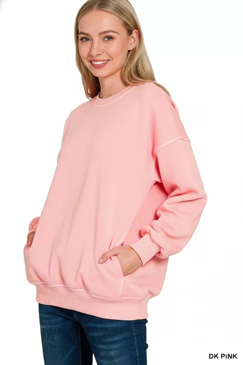 Zenana Pigment Dye Fleece Oversized Sweatshirt b6d0727a-2a6c-4ae2-8a86-091fe868054a-Max-Origin