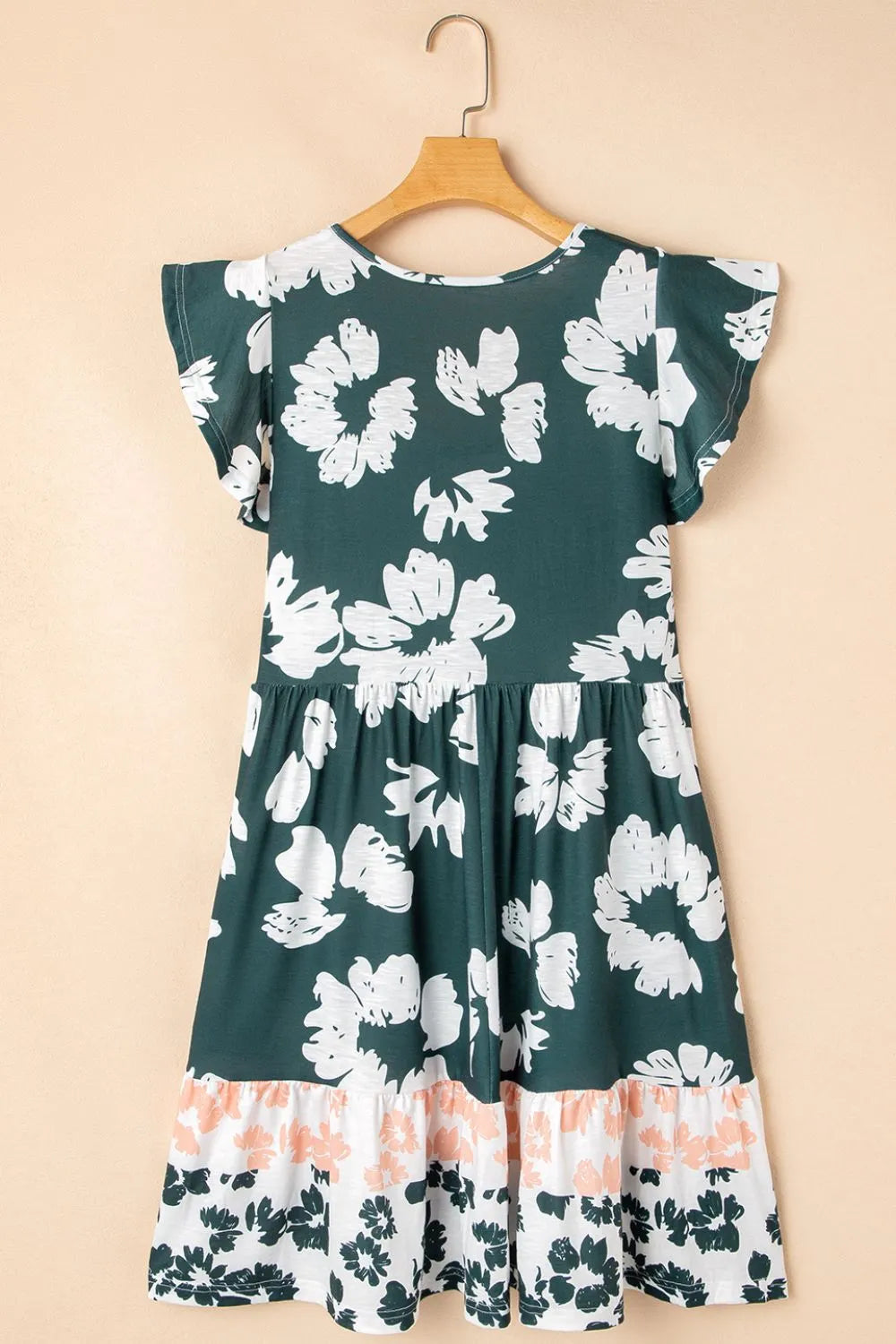 Floral Print Ruffle Sleeve Empire Waist Mini Dress b6d25e5c-0a3d-4007-b278-6895e0ae0ffa-Max-Origin