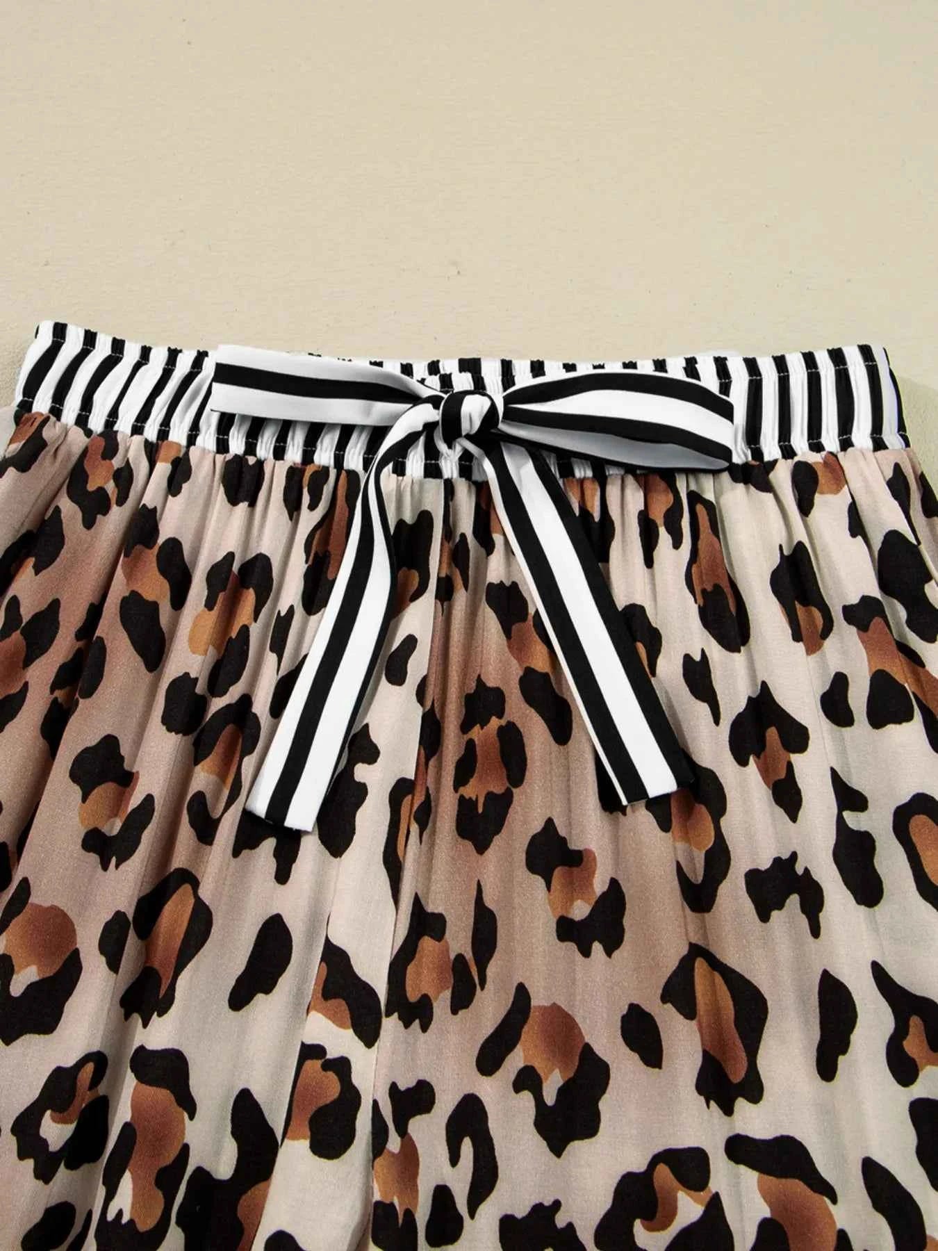 Leopard and Striped Trim Shirt and Pants Set b7f0e181-c987-49bc-b03a-3aba423c1478-Max-Origin