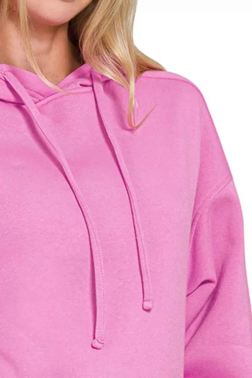 Zenana Drawstring Relaxed Fit Fleece Hoodie b99e9409-0e1e-4d64-a14f-d084467d5c0f-Max-Origin