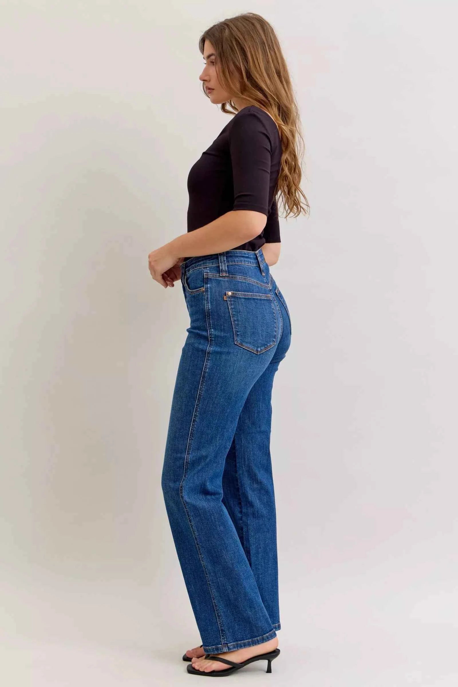 Judy Blue High Waist Tummy Control Straight Jeans b9b99518-0cb9-4d63-915b-c5d4ee9872bd-Max-Origin
