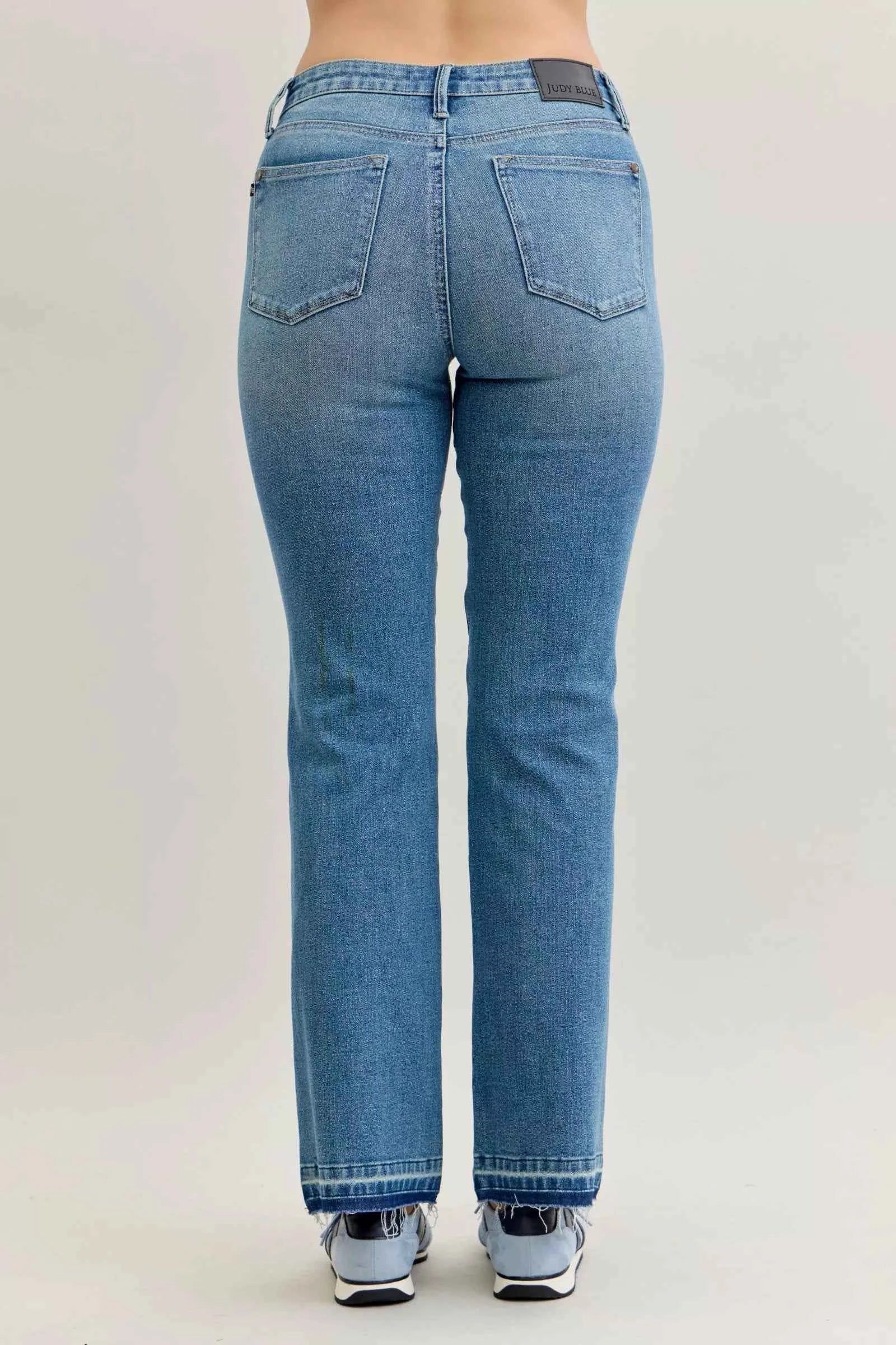 Judy Blue Full Size Mid Rise Slim Bootcut Tummy Control Release Hem Jeans Plus Size bbc920aa-794f-4a9d-a93a-36226ca9cdf2-Max-Origin