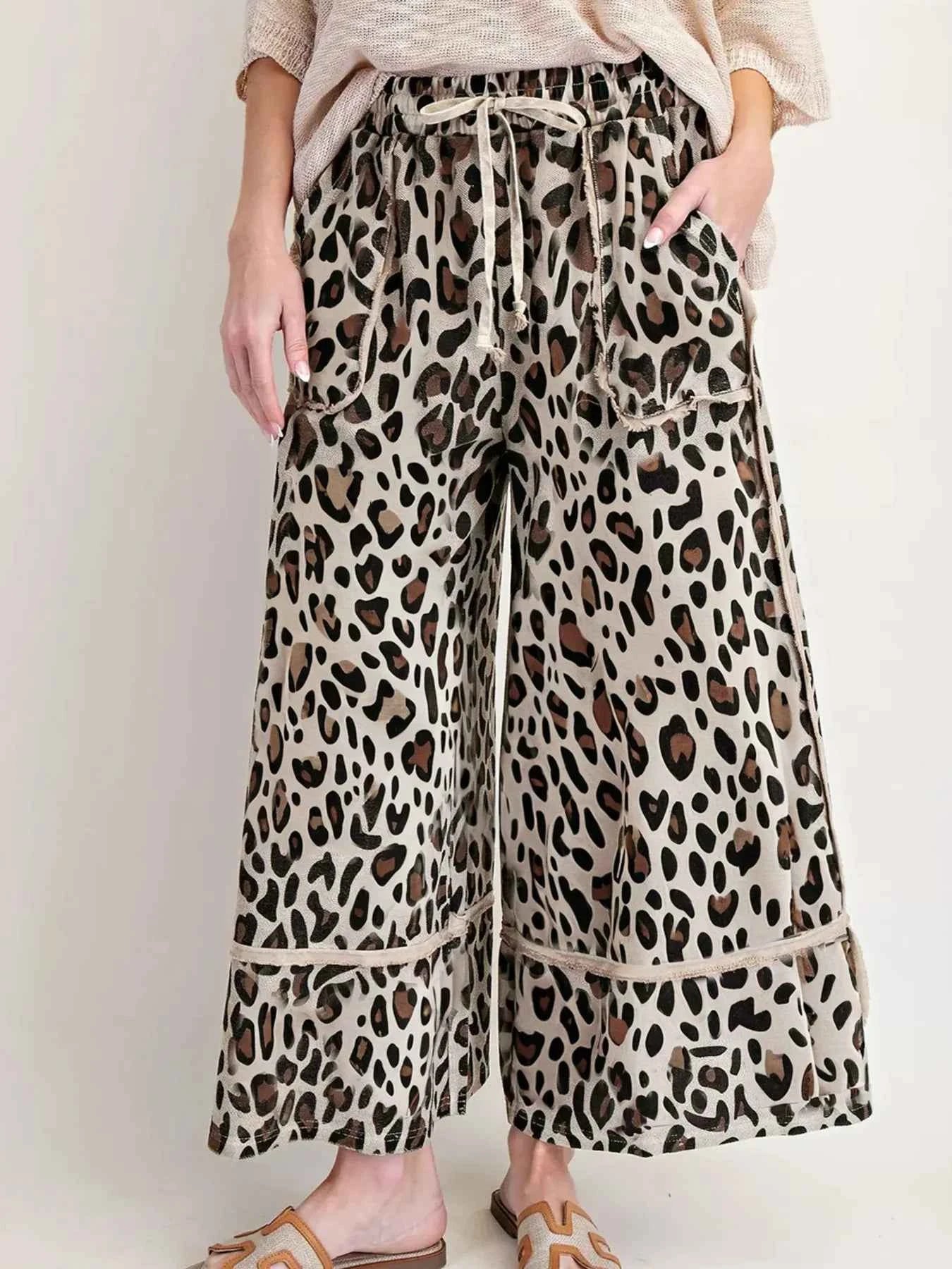 Leopard Print Wide Leg Drawstring Pants bcbd5a6af4244860a1ea406cd3efce25-Max-Origin