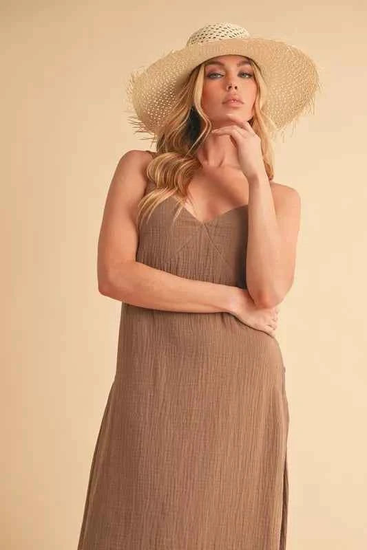 Aemi+Co Side Button Midi Cami Dress bd672deaa9d240b98bf5b6118b4b1112-Max-Origin