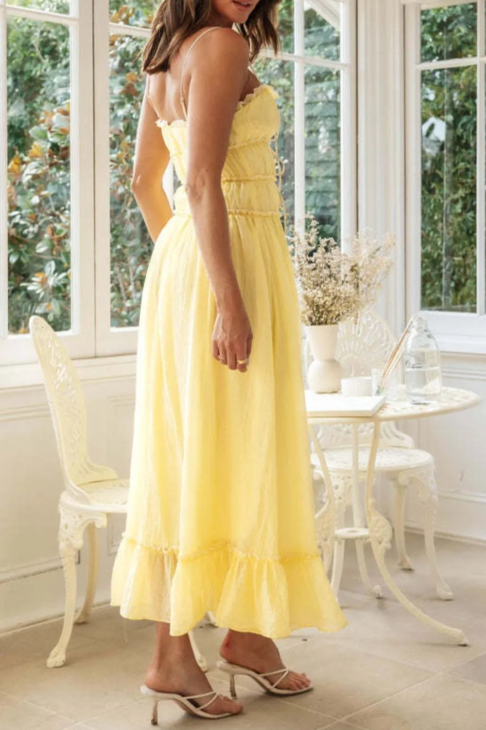 Frill Tied Front Midi Cami Dress bd796776-d447-4f69-a9bc-693066039ed2-Max-Origin