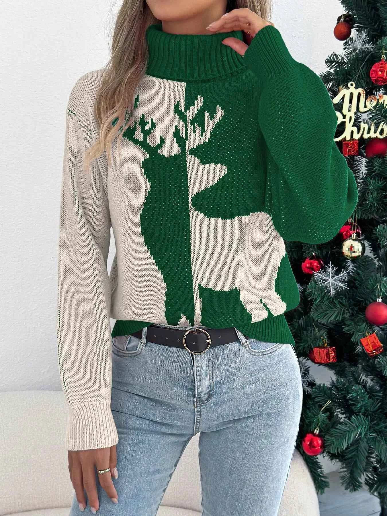 Christmas Reindeer Turtleneck Sweater be65396783d249e581f2bdf28a2f5d8e-Max-Origin