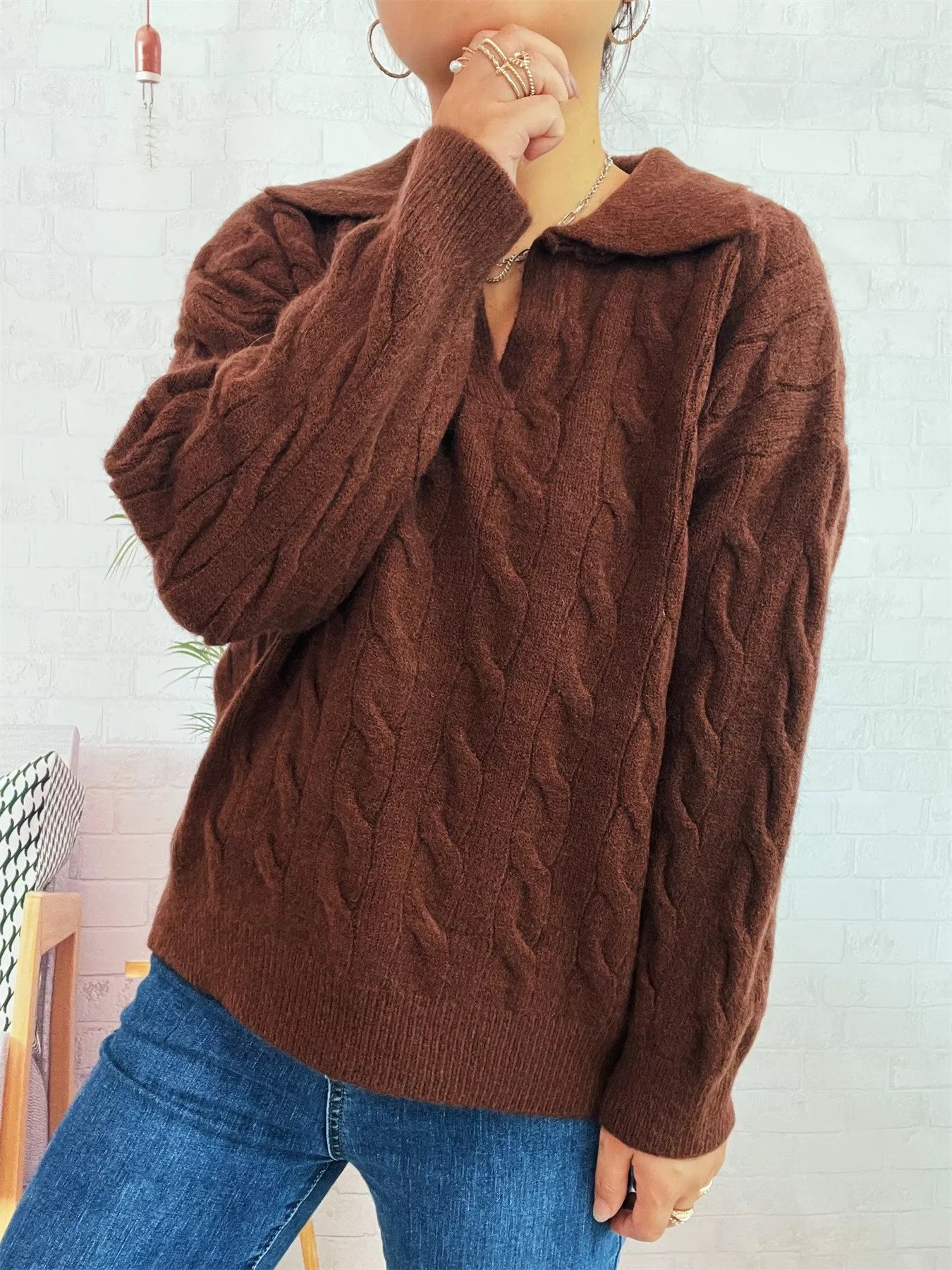 Cable Knit Johnny Collar Sweater bffb3393-be03-4d93-ba94-2afb71793f68-Max-Origin