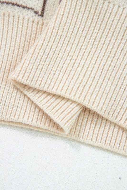 Western Bows & Horseshoes Long Sleeve Sweater c053cf50-844e-45bd-81b6-a7da10c5cbb4