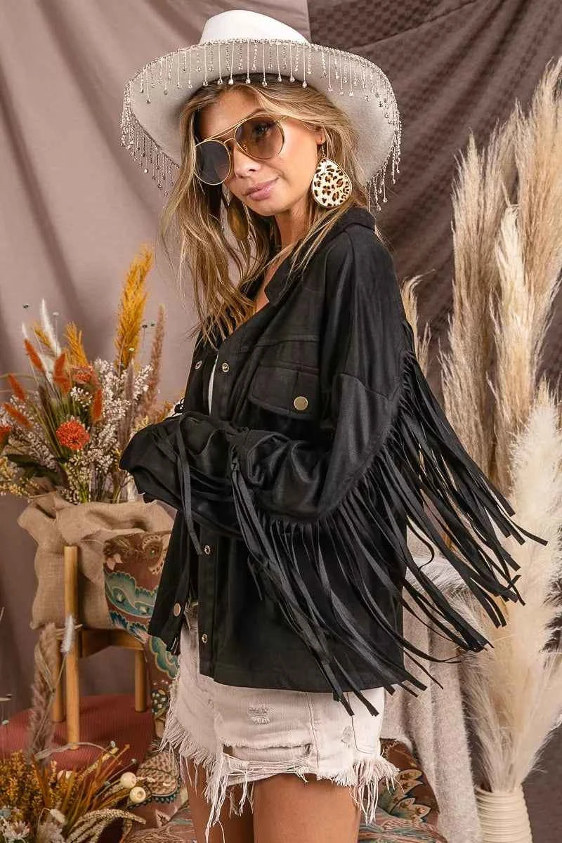 BiBi Suede Fringe Long Sleeve Jacket c13a7e66-1ad6-46af-a378-97a630e5ae7d-Max-Origin